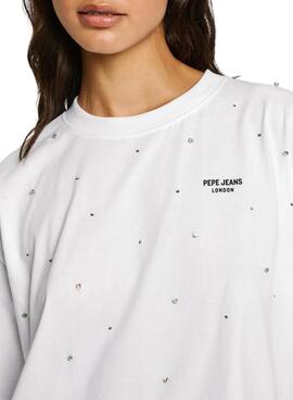 T-shirt Pepe Jeans Elin blanc pour femme