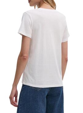 T-shirt Pepe Jeans Espe blanc pour femme