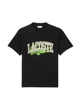 T-shirt Lacoste College noir pour homme