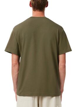 T-shirt Lacoste Pocket verte pour homme