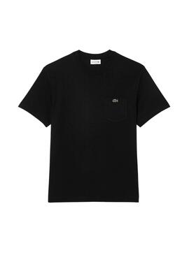 T-shirt Lacoste Pocket noir pour homme