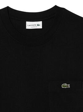 T-shirt Lacoste Pocket noir pour homme