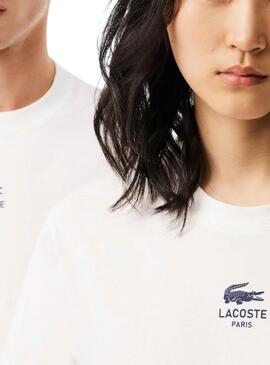 T-shirt Lacoste Paris beige pour femme et homme