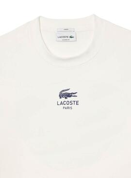 T-shirt Lacoste Paris beige pour femme et homme