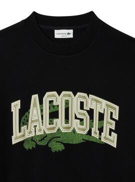 Sweatshirt Lacoste College noir pour homme