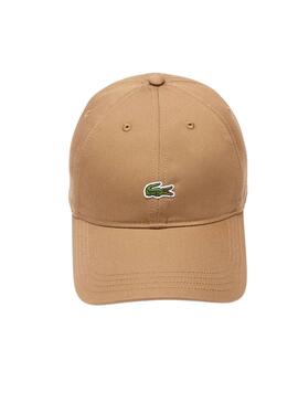 Casquette Lacoste Basic toastée pour femme et homme.