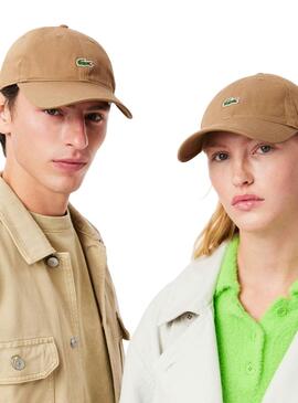 Casquette Lacoste Basic toastée pour femme et homme.