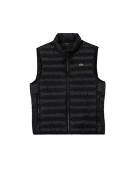 Gilet Lacoste basique noir pour homme