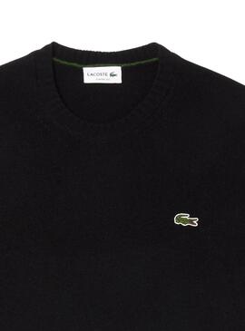 Maillot Lacoste Tricot noir pour homme