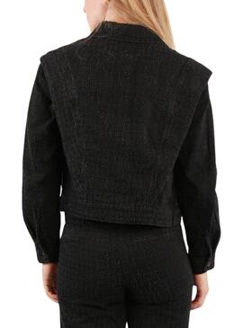 Veste Vila en Jean Vizoa Noir pour femme