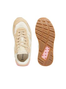 Baskets Lacoste Partner Beige pour femme