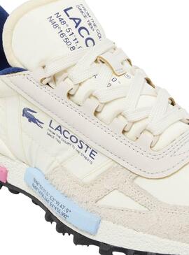 Baskets Lacoste Elite Crème pour femme