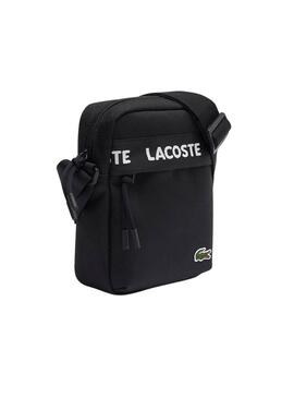 Sac camera Lacoste Logo Noir pour homme