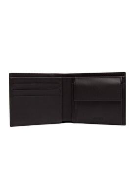 Portefeuille Lacoste Billfold Marron pour homme