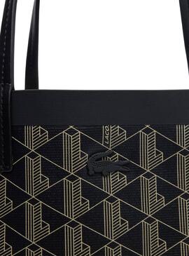 Sac Shopper Lacoste Zely Noir pour femme