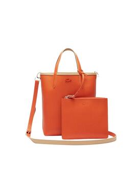 Sac Lacoste Anna Vertical Beige et Orange pour femme