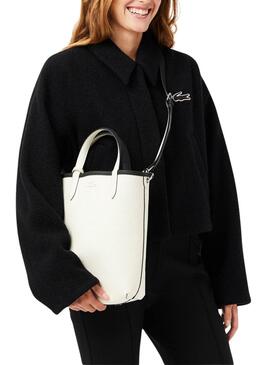 Sac Lacoste Anna Vertical Noir et Blanc pour femme