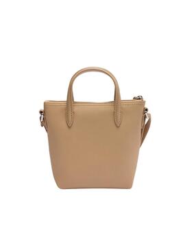 Sac Tote Mini Lacoste Beige pour femme