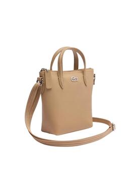 Sac Tote Mini Lacoste Beige pour femme