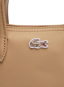 Sac Tote Mini Lacoste Beige pour femme