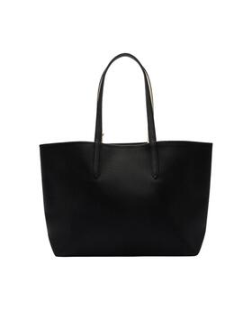 Sac réversible Lacoste Anna Noir et Beige pour femme