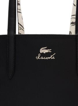 Sac réversible Lacoste Anna Noir et Blanc pour femme