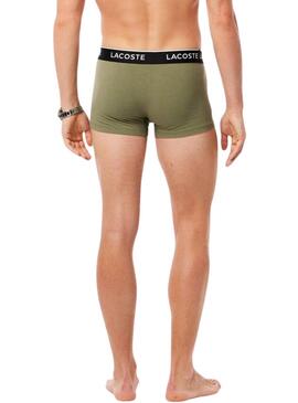 Boxers Lacoste Boxer Vert, Rouge et Noir pour homme