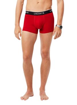 Boxers Lacoste Boxer Vert, Rouge et Noir pour homme