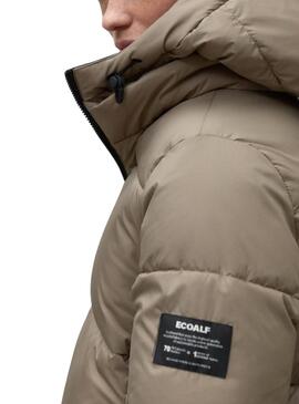 Manteau Reversible Acolché Ecoalf Barualf Beige et Noir pour femme