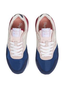 Baskets Pepe Jeans London Colors Bleu pour fille