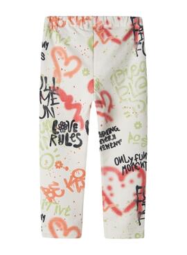 Leggings Name It Noelle HeartFelt Graffiti pour fille