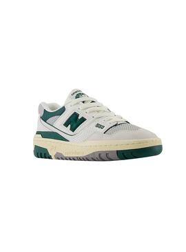 Baskets New Balance B550 Vert pour fille et garçon