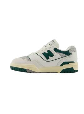 Baskets New Balance B550 Vert et Blanc