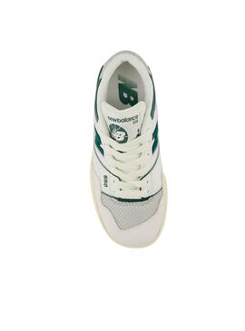 Baskets New Balance B550 Vert et Blanc