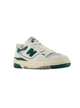 Baskets New Balance B550 Vert et Blanc