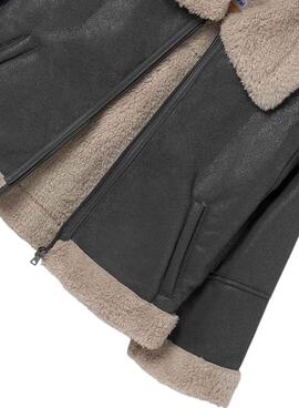 Manteau Mayoral réversible gris foncé pour fille