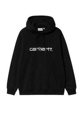 Sweat-shirt Carhartt Capuche Logo Noir pour femme