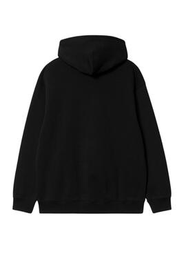 Sweat-shirt Carhartt Capuche Logo Noir pour femme