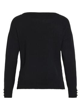 Pull Vila Vicomfy Noir pour femme