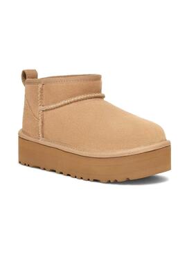 Bottes UGG Ultra Mini Platform Beige pour garçon et fille