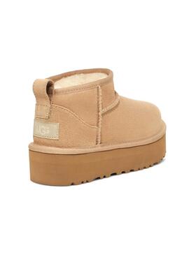 Bottes UGG Ultra Mini Platform Beige pour garçon et fille