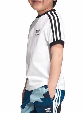 T-Shirt Adidas 3 Stripes Blanches Enfante