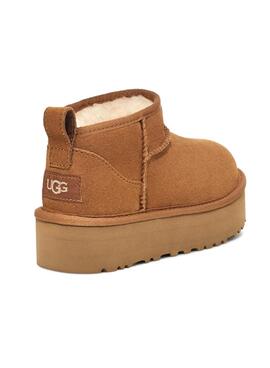 Bottes UGG Mini Platform Marron pour garçon et fille