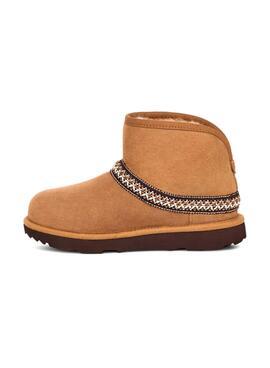 Bottes UGG Mini Crescent Marron pour garçon et fille