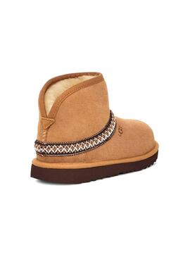 Bottes UGG Mini Crescent Marron pour garçon et fille