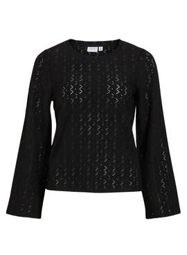 Top Vila Visinda Noir pour femme