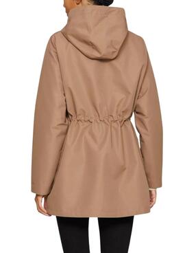 Imperméable Vila Vitally déperlant beige pour femme