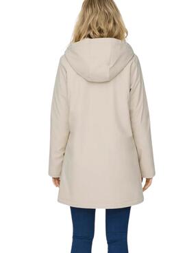 Imperméable Only Sally beige pour femme 