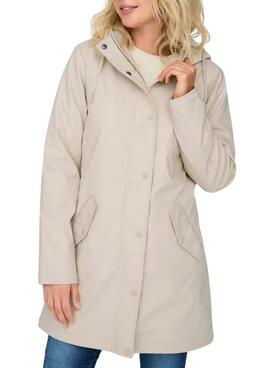 Imperméable Only Sally beige pour femme 