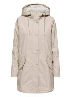 Imperméable Only Sally beige pour femme 